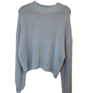 Forever‎ 21 Powder Blue Slouchy Knit Sweater | Women's Size Medium